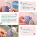 12 Pcs Baby Bottle Labels for Daycare - Reusable Silicone Name Bands with Marker Pens | Waterproof Day Care Essentials in Dog Design - 6 Colors - Buy Online on SooperMarket.com