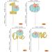 Rsstarxi 24 Pack Pumpkin One Cupcake Toppers Pumpkin 1st Birthday Cupcake Picks Decorations for Fall Theme Baby Shower Kids First Birthday Party Cake Decorations Supplies Blue Design 12 Blue - Buy Online on SooperMarket.com