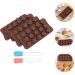 MAGICLULU 1 Set Chocolate Mold Ice Cube Gum Star Pie Pans Animal Stencils Star Shaped Candy Silicone Molds Silicone Ice Cube Molds Star Pasties Crayon Mold Baking Supplies Cake Silica Gel 21x10.5cm Brown - Buy Online on SooperMarket.com