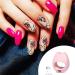 Mini Pink USB UV LED Nail Dryer 16W Portable Rose Shape Gel Nail Lamp | Button Model for Gel Nails Polish Manicure | Nail Art Tools Accessories - Buy Online on SooperMarket.com