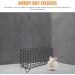 POPETPOP Metal Rabbit Hay Feeder - Convenient Iron Bunny Cage Accessory - Buy Online on SooperMarket.com