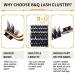 Buy 72 PCs B & Q DIY Individual Eyelashes - Wispy & Fluffy Extensions for Beginners - Reusable Single Eyelash Brushes (D-10mm B17) - Buy Online on SooperMarket.com