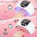 UV Nail Lamp Nail Dryer 54W UV Lamps for Gel Nails Nail UV Lamp Led Nail Lamp with 3 Timer Auto Sensor LCD Screen USB Plug Gel Nail Curing Lamp Led Gel Nail Lamp Nail Dryer White - Buy Online on SooperMarket.com