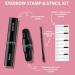 Luxillia Eyebrow Stamp Stencil Kit: Dual-Color, Waterproof, Sweatproof - Blonde + Taupe - Buy Online on SooperMarket.com
