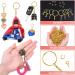 Shynek 360PCS Gold Keychain Rings with Jump Rings and Screw Eye Pins - Perfect for Resin Crafts and Jewelry Making - Buy Online on SooperMarket.com
