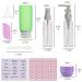 21 Pack Leak Proof Silicone Travel Bottles Set with Toiletry Bag - TSA Approved, BPA Free Toiletries Containers for Shampoo and Conditioner - Travel Size Accessories - Buy Online on SooperMarket.com