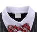 AmzBarley Baby Boys Gentlemans Outfit Suit | Long/Short Sleeve Dress Shirt Pants Vest Bowtie Tuxedo Rompers | Birthday Party Evening Wear | Black 103-b 3-6 Months - Buy Online on SooperMarket.com