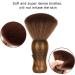 Neck Duster and Black Plastic Brush Fast Cleaning Neck Dust Brush with Nylon Bristles and Wooden Handle Neck Hair Cleaning Brush with Stand Up Base Practical Barber Accessories for Hair Cutting - Buy Online on SooperMarket.com