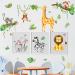 Olyee Jungle Animal Wall Stickers | Removable Nursery Decor for Kids Bedrooms | Farm Animals for Baby Toddler Room | Boy Girls Wall Decals - Buy Online on SooperMarket.com