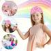 Personalized DIY Baseball Cap Set for Girls - Adjustable Glittering Sun Hat with 8 Leaves Stones - Buy Online on SooperMarket.com