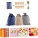 OATIPHO Santa Bags 1 Set Christmas Bag Candy Favor Bags Chrismas Bags Cotton and Linen Bag Christmas Tree 14X10X1cm Assorted Color 01 - Buy Online on SooperMarket.com