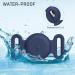 Vancle 2-Piece Silicone Airtag Case for Dog Collar - Waterproof Pet Loop Holder Black & Navy Blue - Buy Online on SooperMarket.com