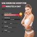 EKWIPO Infinity Weighted Hula Hoop for Adults - Weight Loss & Fitness - Noiseless 3rd Gen Exercise Hoop with Counter - 26 Detachable Knots - Ideal for Women & Beginners - Black - Buy Online on SooperMarket.com