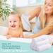 Qioo Baby Bamboo Washcloths 6 Pack - White | Soft & Gentle Baby Washcloths - Buy Online on SooperMarket.com
