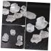 Toyandona 2ST Quartz Mineral Specimens - Geological Rehearsal Sample Ores for Teachers - Natural White Crystal Decor - 3x3cm Transparent Ore Decorations (2 PCS) - Buy Online on SooperMarket.com