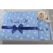 BotoBaby Personalized Baby Gift Set - Custom Embroidered Blanket & Comforter for Birth/Baptism - Blue Teddy Bear - Buy Online on SooperMarket.com