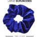 2 PCS Premium Large Royal Blue Velvet Hair Scrunchies for Women, Girls, and Kids - Updo Ponytail Holder Bands - Buy Online on SooperMarket.com