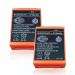 2 Pack 6V 2100mAh HBC Radiomatic BA225030 Rechargeable Battery for HBC Crane Remote Control Pump Truck