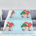 YYHHAOFA Sunflower Seeds and Mushroom Prints Flannel Blanket 66x90 in Normal : Skin-Friendly Warm and Comfortable Easy Care and Durable Black normal