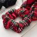 JNAWA 2Pieces Chrismas Tartan Scrunchies Plaid Elastic Hairbands Hair Scarf Scottish Bowknot Hair Scrunchies Hair Accessories for Women Girls - Buy Online on SooperMarket.com