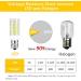 2Pack 4W LED Replacement Light Bulbs for Cosmetic Vanity Makeup Mirror | Daylight White 20W Mirror Replacement Bulbs - Single/Double Sided Magnification - Buy Online on SooperMarket.com