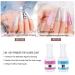 Wakaniya 15ml No Wipe Base and Top Coat Set - Glossy Shine Finish - DIY Nail Gel Design Kit - 0.5 Fl Oz (Pack of 2) - Soak Off LED Gel with Base Activator - Buy Online on SooperMarket.com
