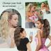 MORICHY Highlights Ponytail Extension 18inch Claw Clips in Ponytail Hair Extension for Women Mix Blonde Curly Hair Synthetic Pony Tail Hairpiece for Women Daily Use party 18Inch Dirty Blonde with Brown Highlights - Buy Online on SooperMarket.com