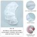 100 Pack Disposable Massage Headrest Covers 14.2 x 13 Inch - White, Non-Sticking & Non-Woven U-Shaped Cradle Cover for Massage Tables - Buy Online on SooperMarket.com