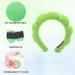 Soft Spa Headband Set for Women - Ideal for Face Washing and Skincare - Terry Cloth Makeup Headband - Black+Green - Buy Online on SooperMarket.com