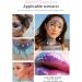 Chunky Glitter Gel - Festival Cosmetic Glitter for Face, Hair, Nails - Mermaid Sequins Liquid Eyeshadow - Long Lasting 50ml (#06 White) - Buy Online on SooperMarket.com