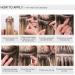 Professional Hair Extensions Tools Kit with 500 Micro Ring Beads, Plier, Hook Needle, Clips - for Fairy Hair Tinsel Strands - Buy Online on SooperMarket.com