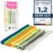 Bite tube BPA -free silicone 6 pieces of dental aid with 2 cleaning brushes bite ring baby grayling violet root baby teeth - multi