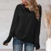 Women's Long Sleeve Turtleneck Sweatshirt Multipack - Black, Large | Casual Relaxed Fit Pullover Top - Buy Online on SooperMarket.com