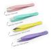 Legami - bye bye Frida set with 4 mini tweezers 5 x 0.5 cm made of stainless steel you can reach hidden hair with the most suitable tip flat tip angled tip sloping tip