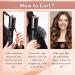 Automatic Hair Curler | 1 Curling Iron with Large Slot Auto Rotating 4 Temps & 3 Timer Settings | Dual Voltage & Auto Shut-off for Perfect Curls - Black - Buy Online on SooperMarket.com