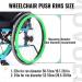 Wheelchair Wheel Covers Wheelchair Push Rim Covers Wheelchair Push Rim Covers Non-Slip Wear-Resistant Hand Push Cover Improve Grip and Traction(Green 22 inches) 22 inches Green - Buy Online on SooperMarket.com
