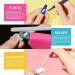 360PCS Long Press on Coffin Nails MORGLES - 12 Colors False Nails with Glue, Adhesive Tabs, Tweezer - 10 Sizes Long Glossy Ballerina - Buy Online on SooperMarket.com