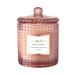 La Jolie Muse fragrance candle in a glass Damascen rose fragrance candle natural wax candle with floral aroma 75 hours of burning time gift for women 285g rose noir and oud