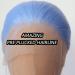 Tawarm Long Light Blue Wig for Black Women | Synthetic Lace Front Glue-Free Hand-Knotted Daily Wear & Cosplay | 33 x 7.6 cm Straight Style - Buy Online on SooperMarket.com