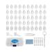 Vivixin Eyeglasses Nose Pads 25 Pairs, Eyeglasses Repair Kit with Screwdriver Screws Tweezer Cleaning Cloth Anti-Slip Silicone Glasses Ear Grip, Sunglasses and Readingglasses Nose Pad Replacement