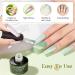 MIZHSE Pearl Top Coat Gel Nail Polish - Mermaid Glitter 2-in-1 Soak Off UV LED Gel for DIY & Salon Use (10ml - Buy Online on SooperMarket.com