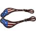 Tahoe Tack Patriotic American Flag Leather Western Spur Straps - Ladies