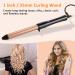 LXMTOU 25mm Ceramic Curling Wand - Professional 1 Inch Curling Iron for Short to Long Hair, Clampless Design, Adjustable Temperature, Dual Voltage - Buy Online on SooperMarket.com