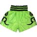 Woldorf USA Boxing Muay Thai Shorts - Satin Green/Silver Letters (Large) - Buy Online on SooperMarket.com