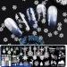 6Pcs Christmas Nail Stamp Plates Set with Various Patterns Snowflake Elk Santa Claus Christmas tree DIY Print Manicure Salon Design Perfect Christmas Nail Decoration for Professional DIY Salon - Buy Online on SooperMarket.com