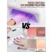Kalolary Anti UV Gloves for Nail Lamp UPF50+ UV Protection Gloves for Manicure Nail Art Fingerless UV Shield Gloves for Women Girls Gel Manicures (Pink) - Buy Online on SooperMarket.com