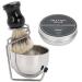 4PCs shaving brush set men's shaving set small size easy to use at home and when traveling pleasantly to keep men shaving soap brush stainless steel shaving shell rack kit