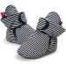 EDOTON Unisex Newborn Winter Boots - Warm Stripe Booties for 0-6 Months - Non-Slip Sole & Adjustable Socks - Black Stripe - Buy Online on SooperMarket.com