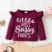 Puseky Toddler Baby Girls Cute Letter Print Shirt and Floral Pant Outfit Set 12-18 Months - Wine Red - Buy Online on SooperMarket.com