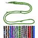 Dog linen small dogs up to 15 kg / double line 4-folded 2.40m / 2.80m / 3.50m Guide very light & robust (2.80m 4-speed adjustable black-neon green) 2.80m 4-fold black-Neon green